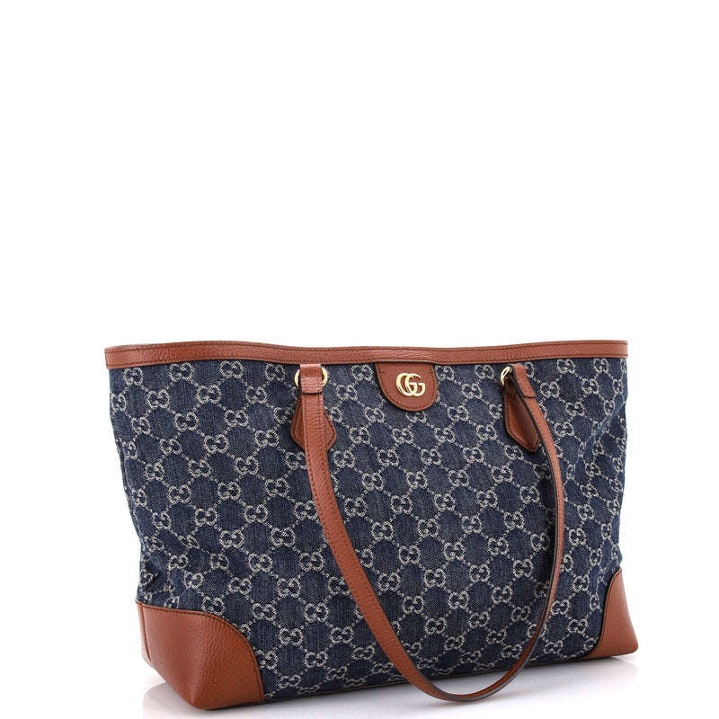 Gucci Ophidia Shopping Tote Gg Denim