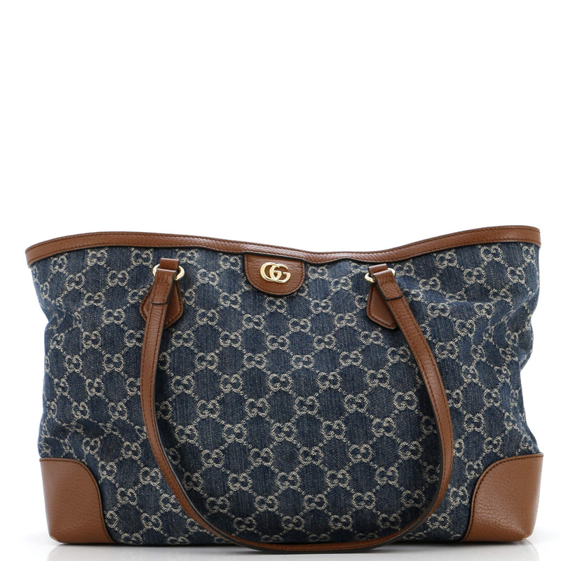 Gucci Ophidia Shopping Tote Gg Denim