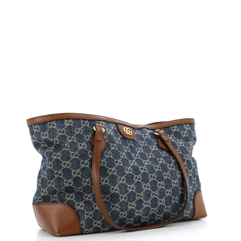 Gucci Ophidia Shopping Tote Gg Denim