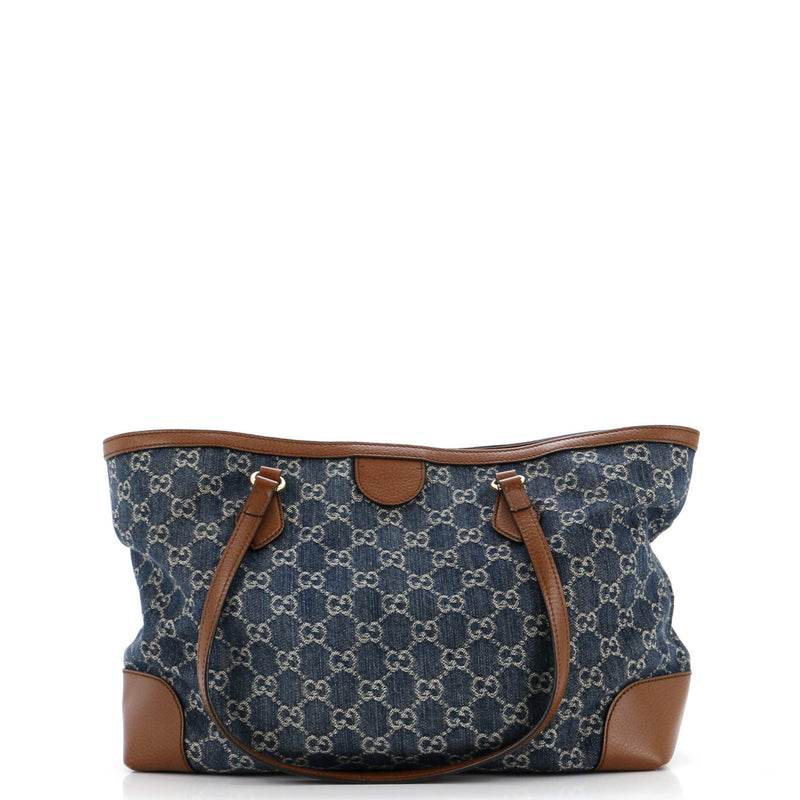 Gucci Ophidia Shopping Tote Gg Denim