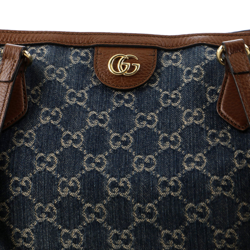 Gucci Ophidia Shopping Tote Gg Denim