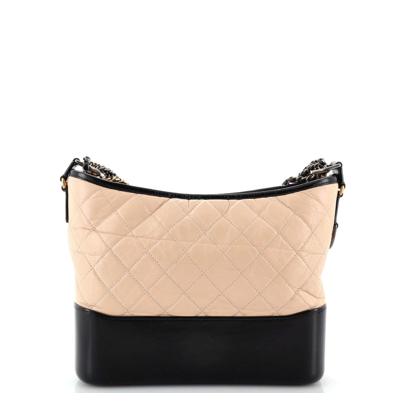 Chanel Gabrielle Hobo Quilted Aged