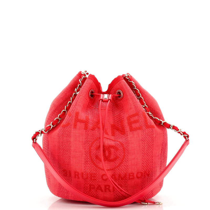 Chanel Deauville Drawstring Bucket Bag