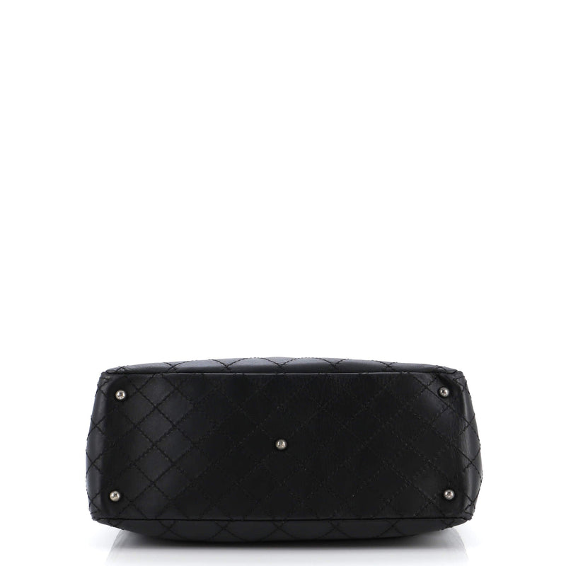 Chanel Cc Pocket Tote Quilted Calfskin