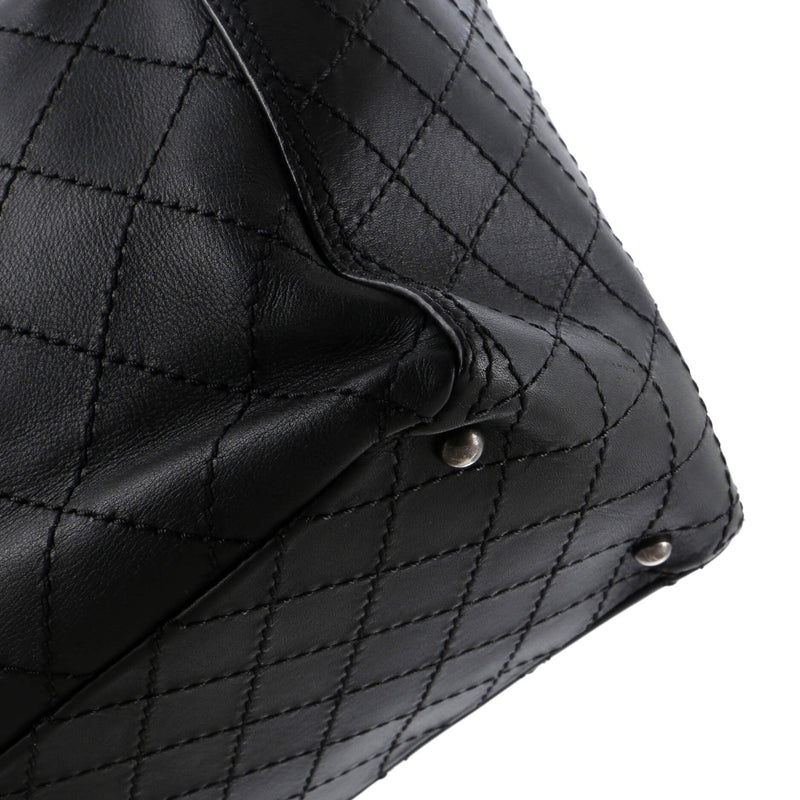 Chanel Cc Pocket Tote Quilted Calfskin