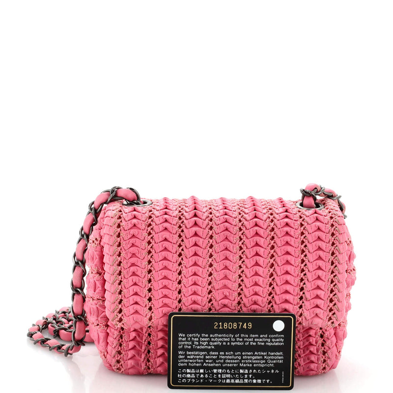 Chanel Crochet Flap Bag Lambskin Small