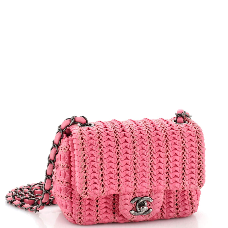 Chanel Crochet Flap Bag Lambskin Small