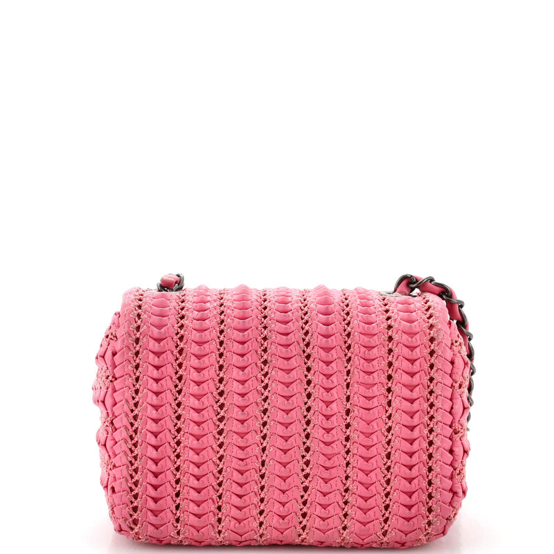 Chanel Crochet Flap Bag Lambskin Small