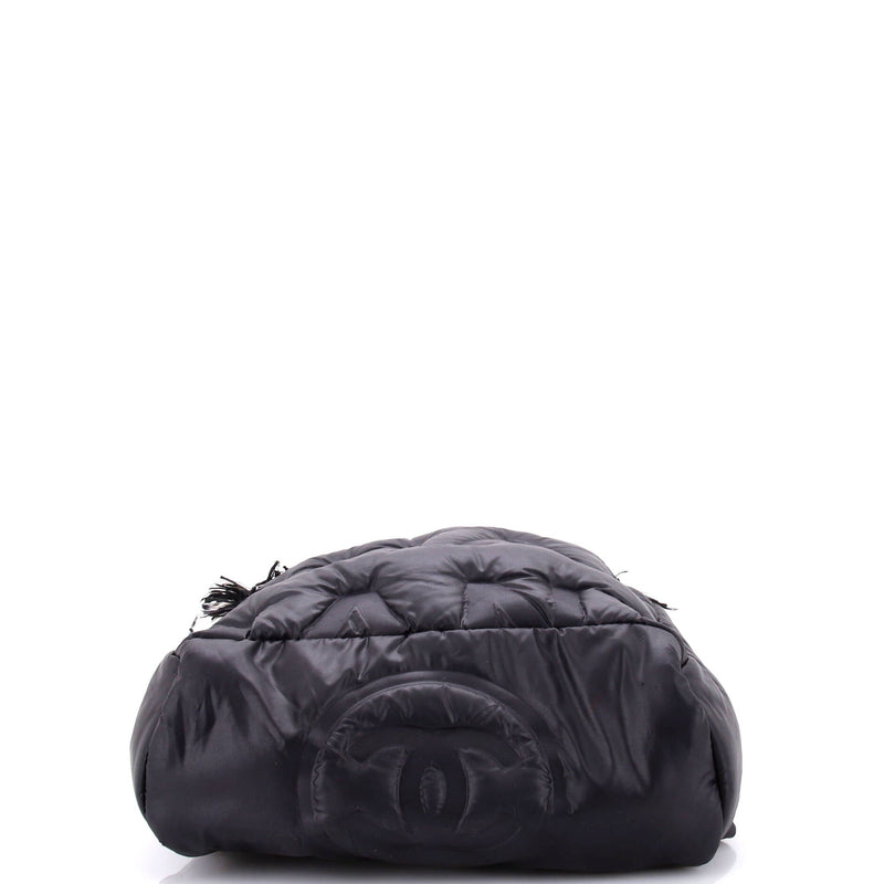 Chanel Doudoune Backpack Embossed Nylon