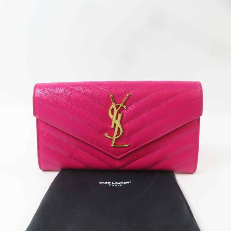 Saint Laurent Ysl Ghw Long Wallet