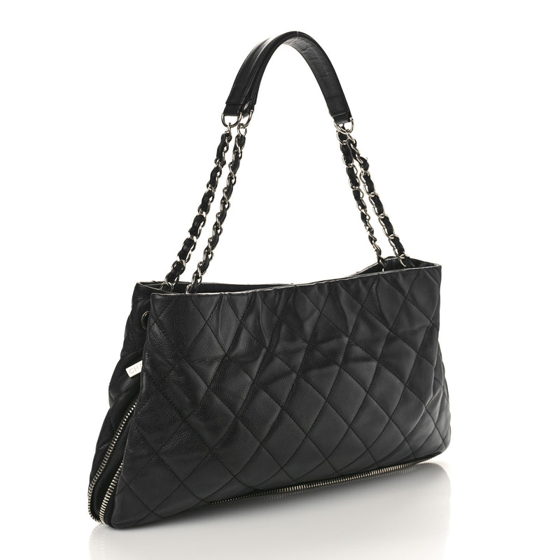 Chanel Caviar Quilted Expandable Zip