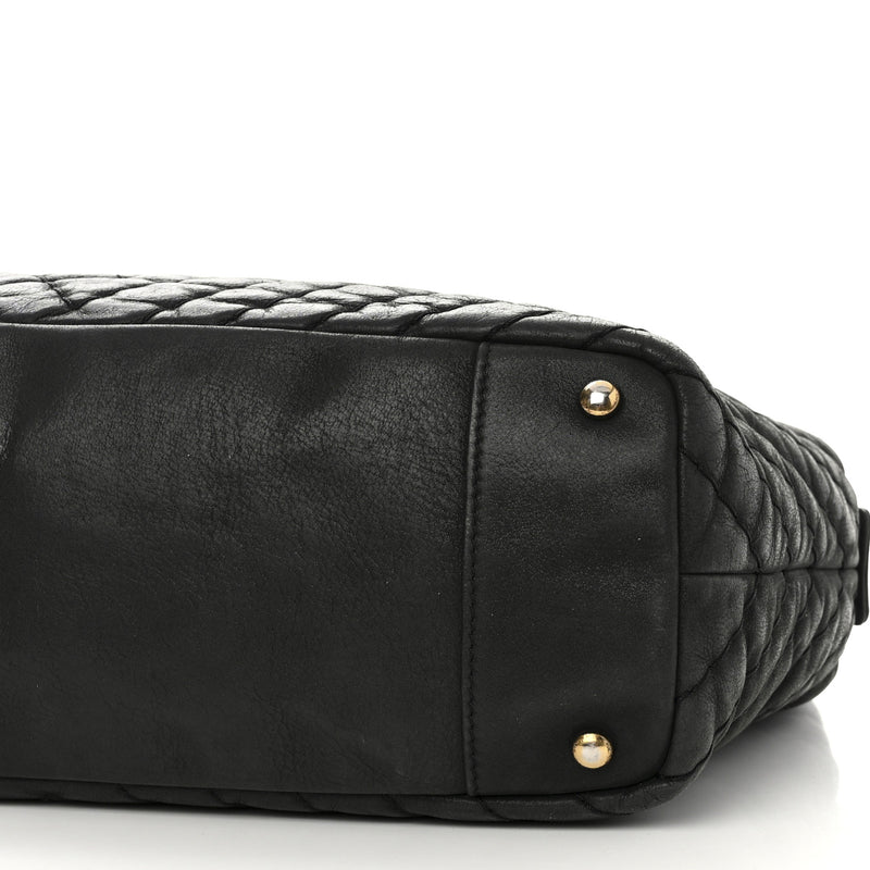 Chanel Calfskin Chevron Quilted Surpique