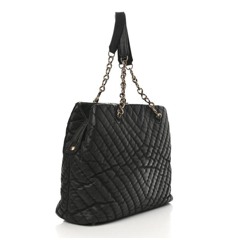 Chanel Calfskin Chevron Quilted Surpique