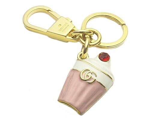 Gucci Key Holder Ring Chain Charm Ice