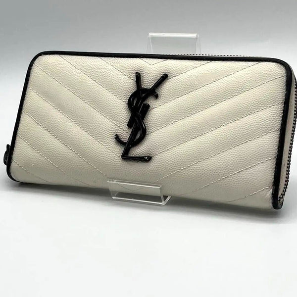 Yves Saint Laurent Long Wallet White