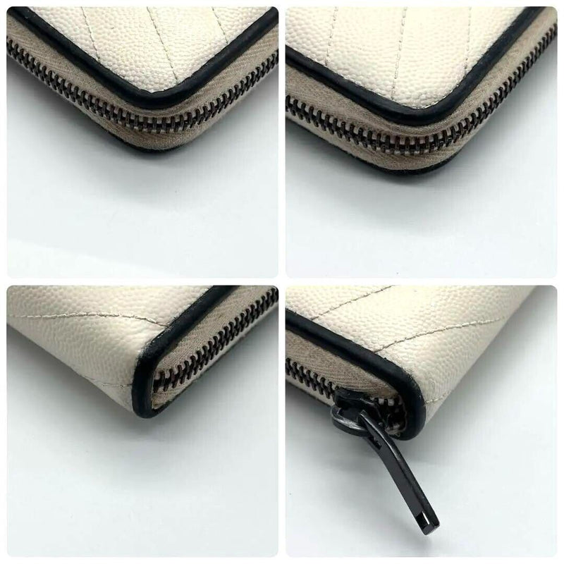 Yves Saint Laurent Long Wallet White