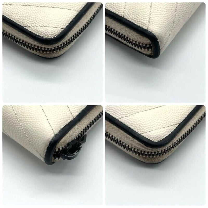 Yves Saint Laurent Long Wallet White