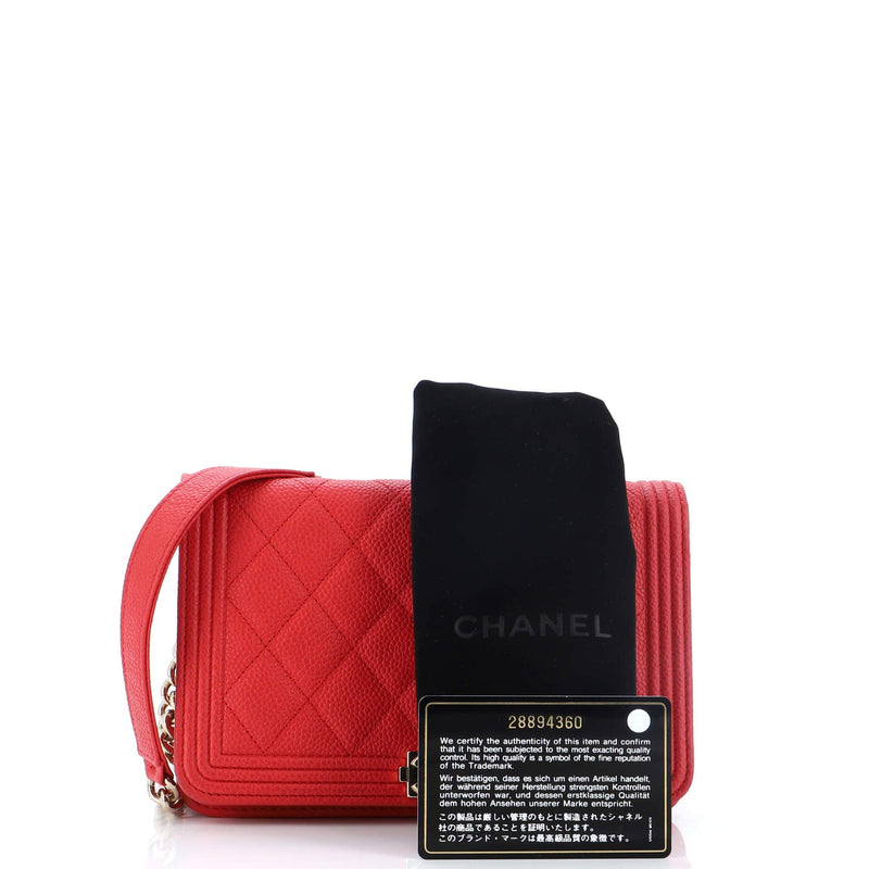 Chanel Boy Wallet On Chain Quilted