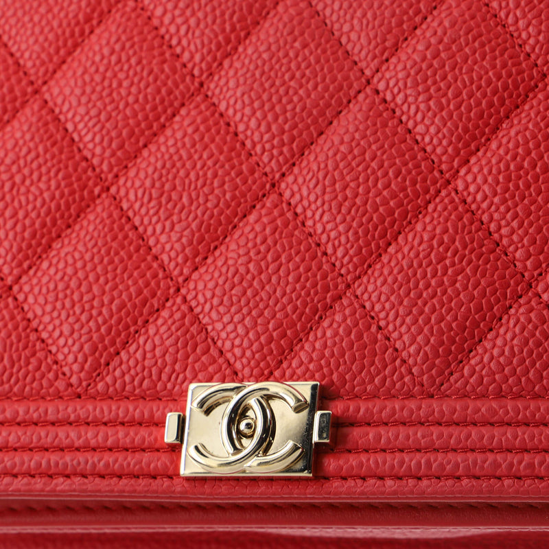 Chanel Boy Wallet On Chain Quilted