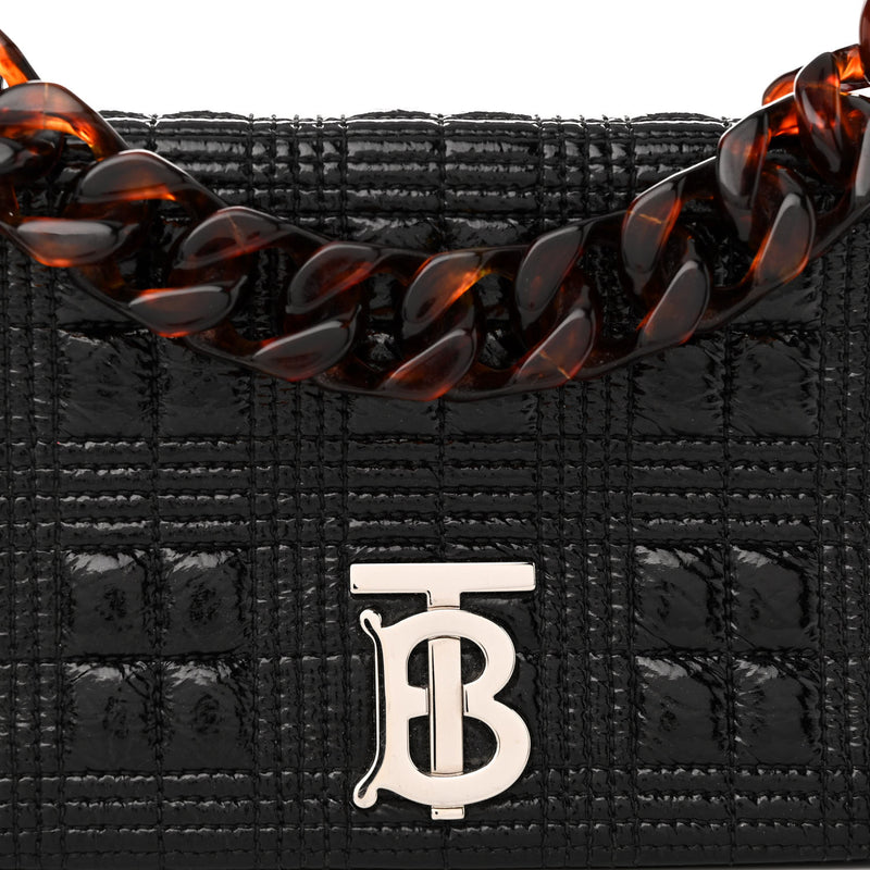 Burberry Patent Quilted Resin Chain