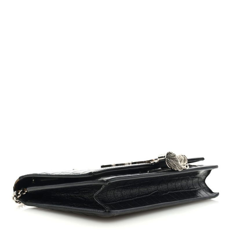 Saint Laurent Calfskin Crocodile