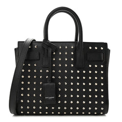 Saint Laurent Calfskin Studded Nano Sac