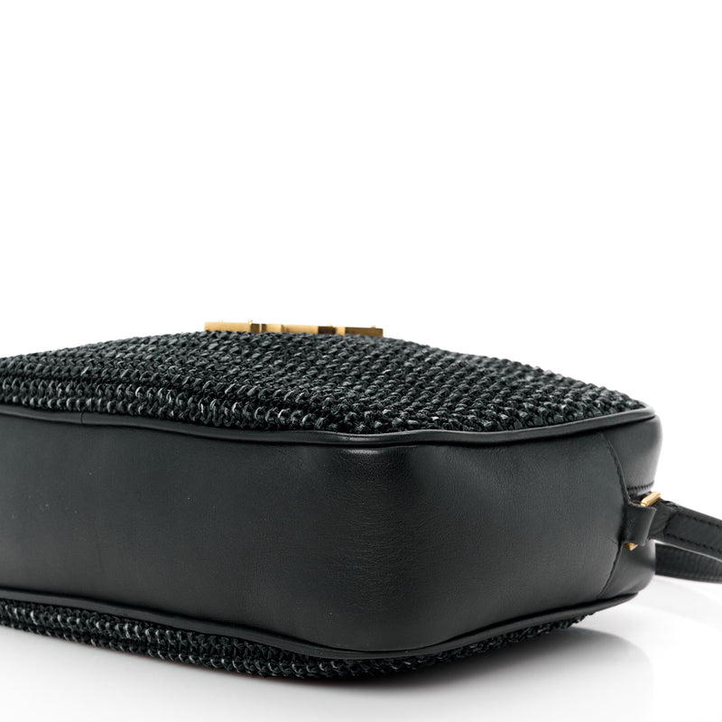 Saint Laurent Raffia Canvas Lou Camera