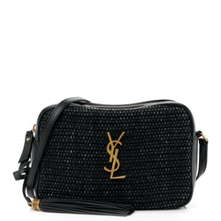 Saint Laurent Raffia Canvas Lou Camera