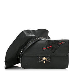 Valentino Garavani Calfskin Crystal Bead