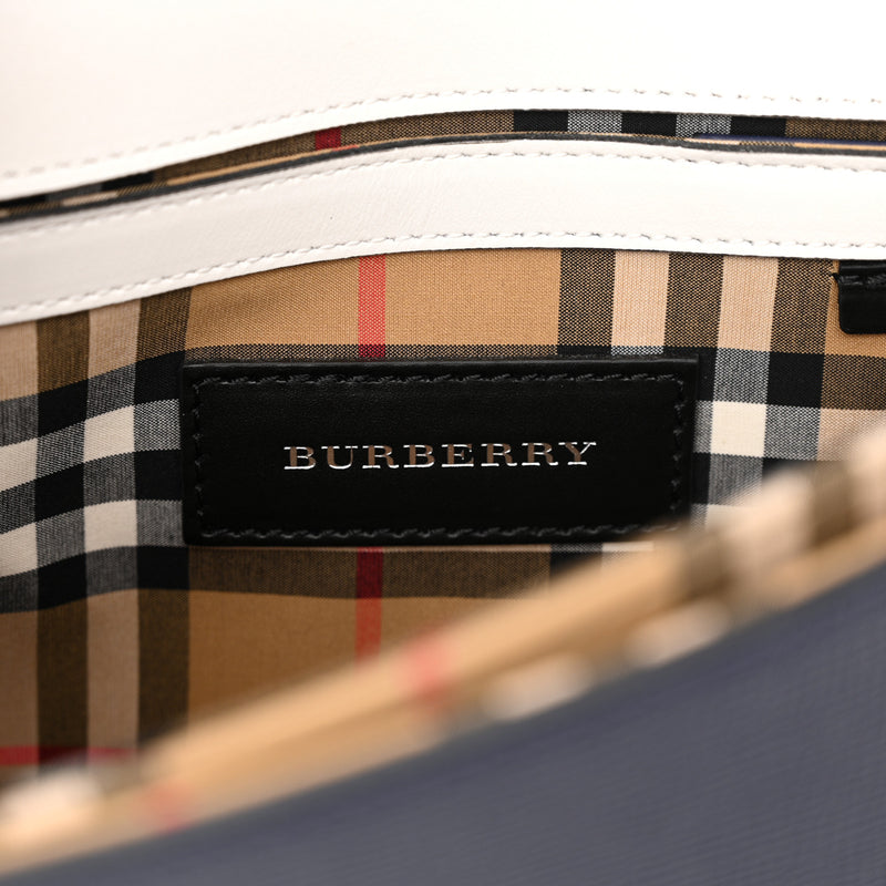 Burberry Derby Calfskin Bi-Color Small