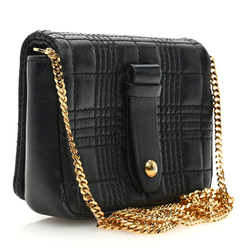 Burberry Lambskin Quilted Micro Lola Bag