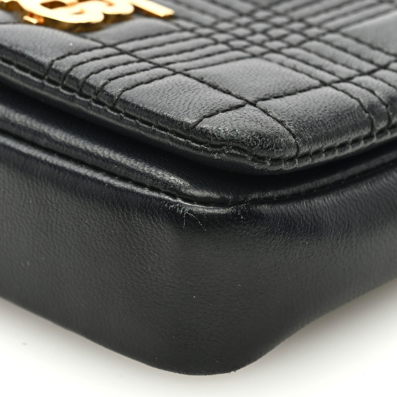 Burberry Lambskin Quilted Micro Lola Bag