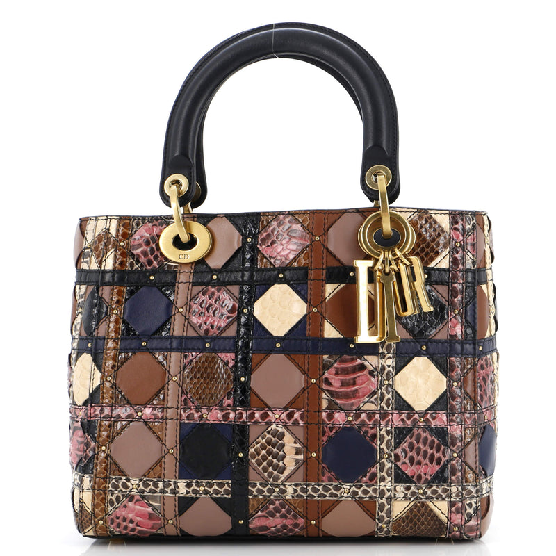 Christian Dior Supple Lady Bag Patchwork