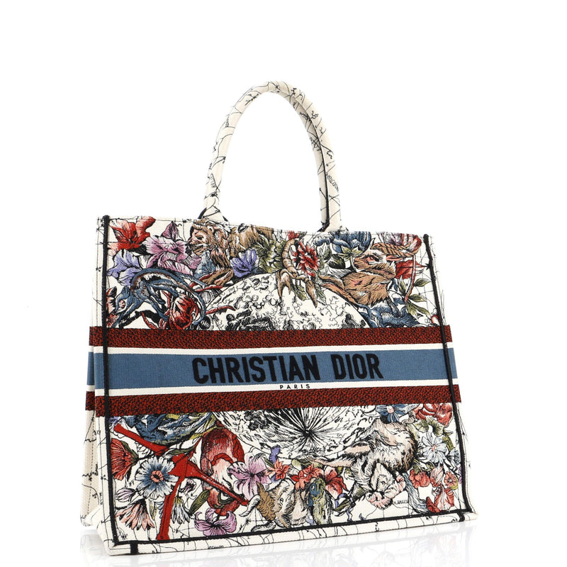 Christian Dior Book Tote Embroidered