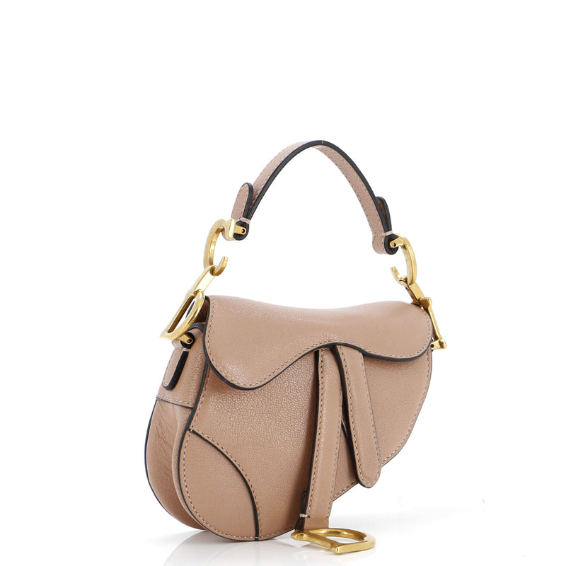 Christian Dior Saddle Handbag Leather