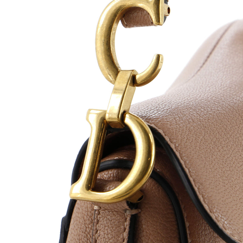 Christian Dior Saddle Handbag Leather