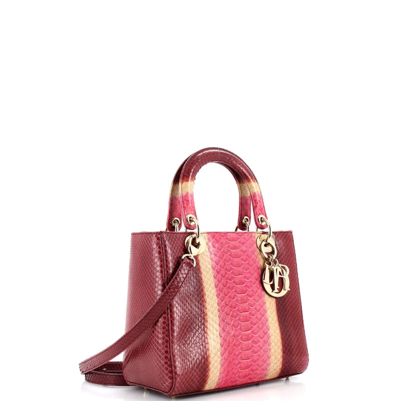 Christian Dior Lady Bag Python Medium