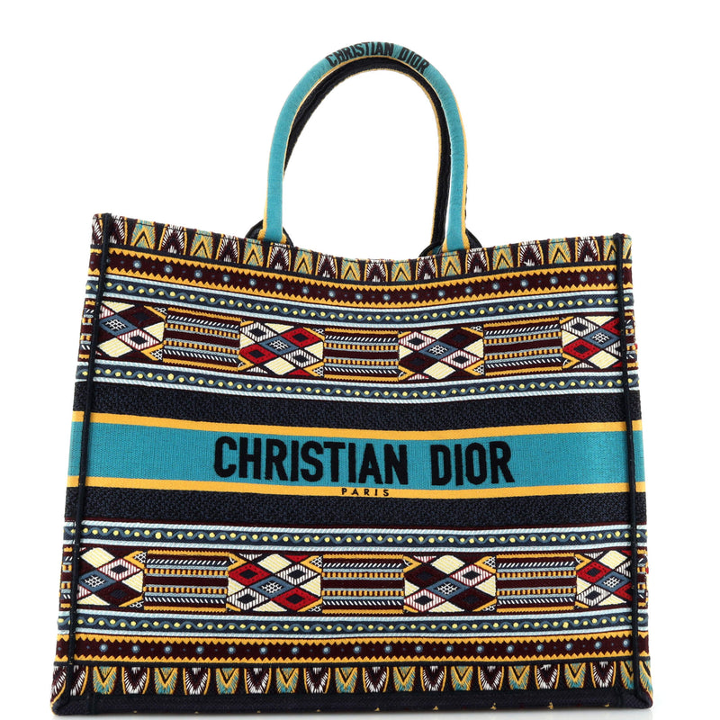 Christian Dior Book Tote Embroidered