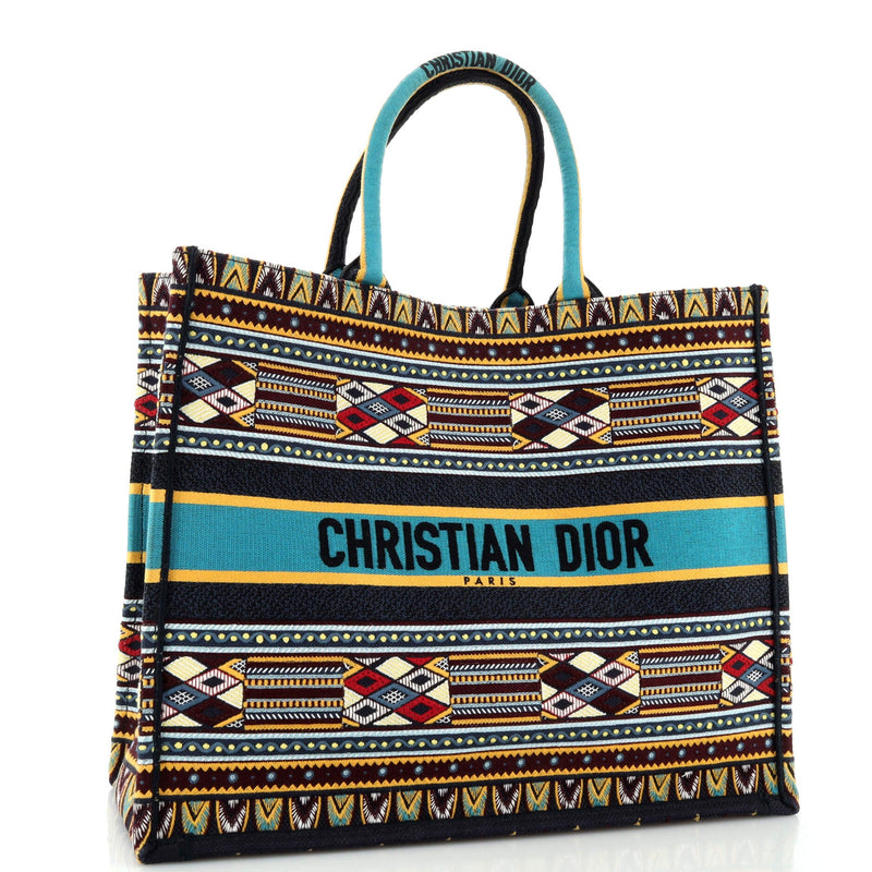 Christian Dior Book Tote Embroidered