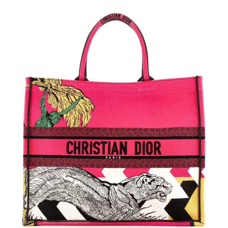 Christian Dior Book Tote Embroidered