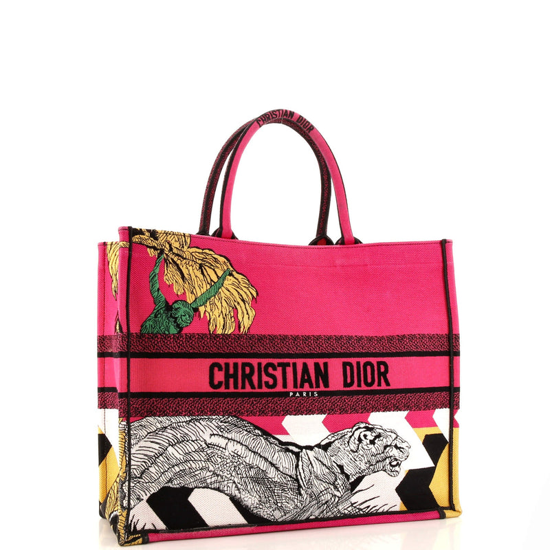 Christian Dior Book Tote Embroidered