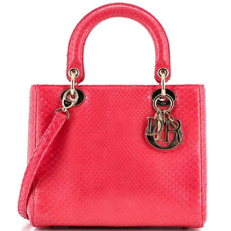 Christian Dior Lady Bag Python Medium