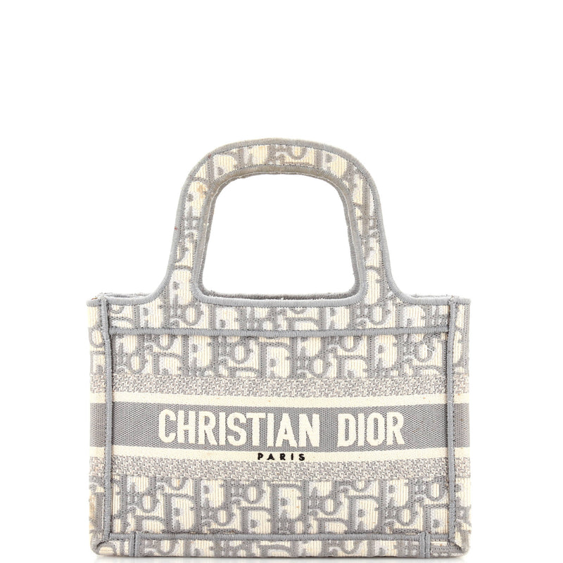 Christian Dior Book Tote Embroidered