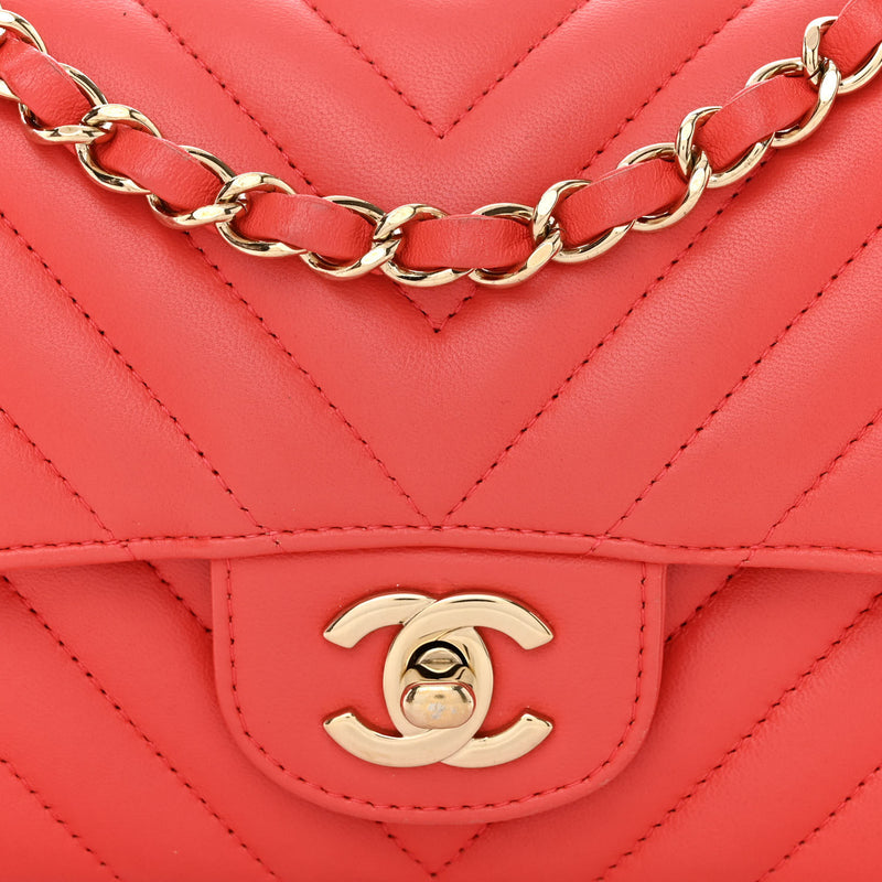 Chanel Caviar Chevron Quilted Mini