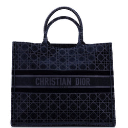 Christian Dior Book Tote Oblique Velvet