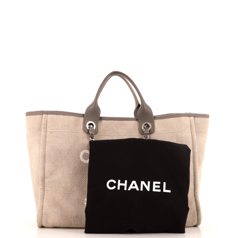 Chanel Deauville Tote Wool Medium