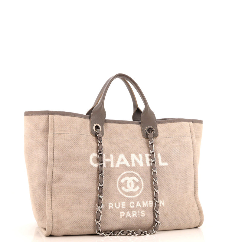 Chanel Deauville Tote Wool Medium