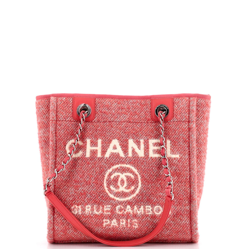 Chanel North South Deauville Tote Wool