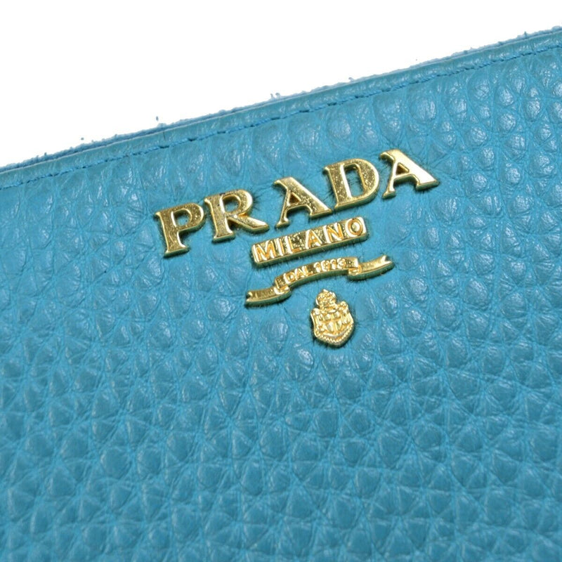 Prada Logo Long Zipper Wallet Purse