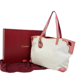 Cartier Logo Marcello Shoulder Tote Bag